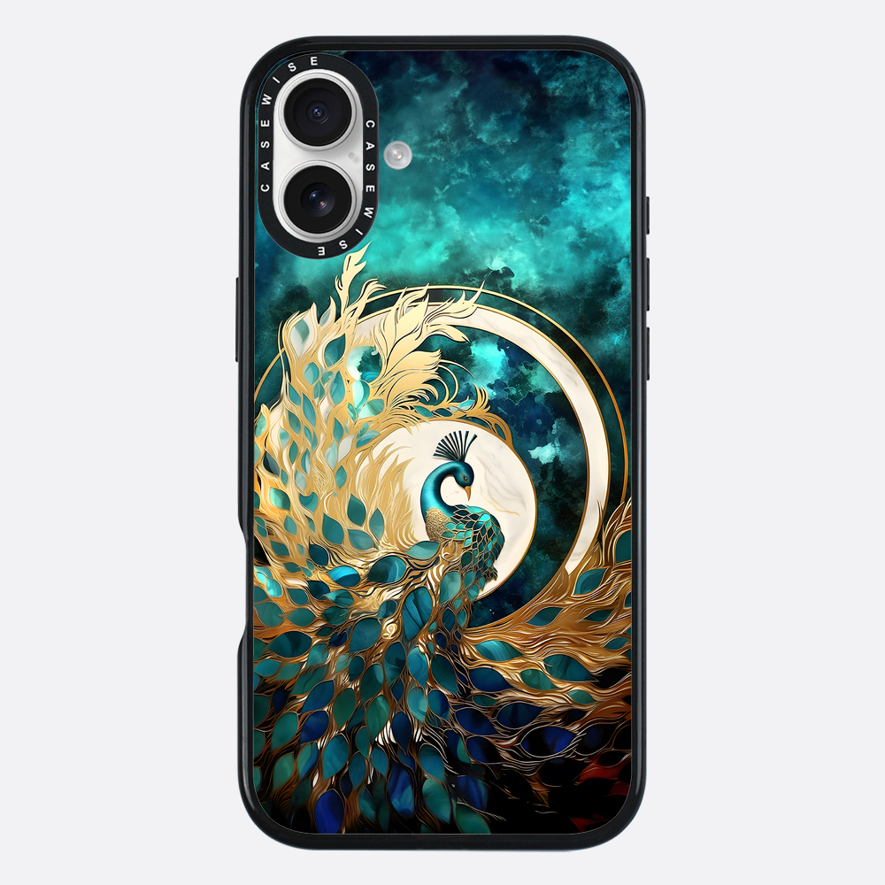 Abstract Peacock Kintsugi - Etui
