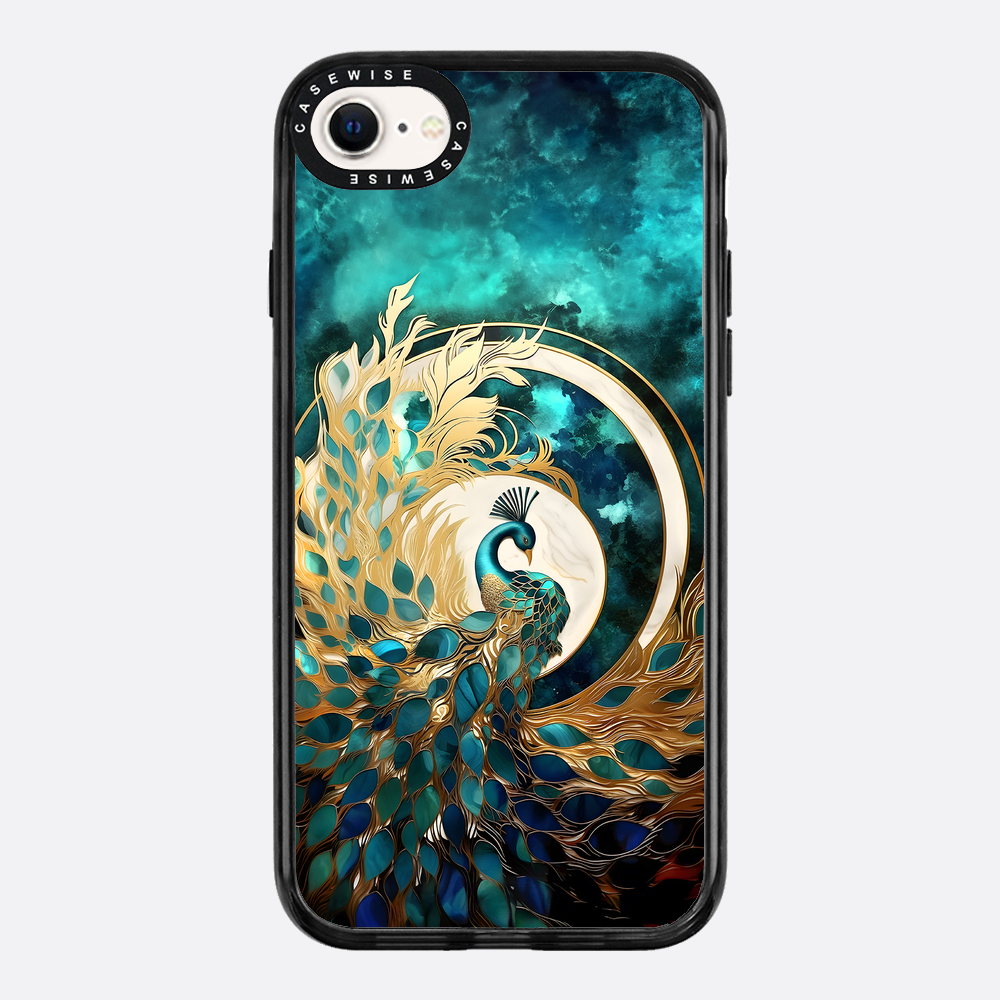 Abstract Peacock Kintsugi - Etui