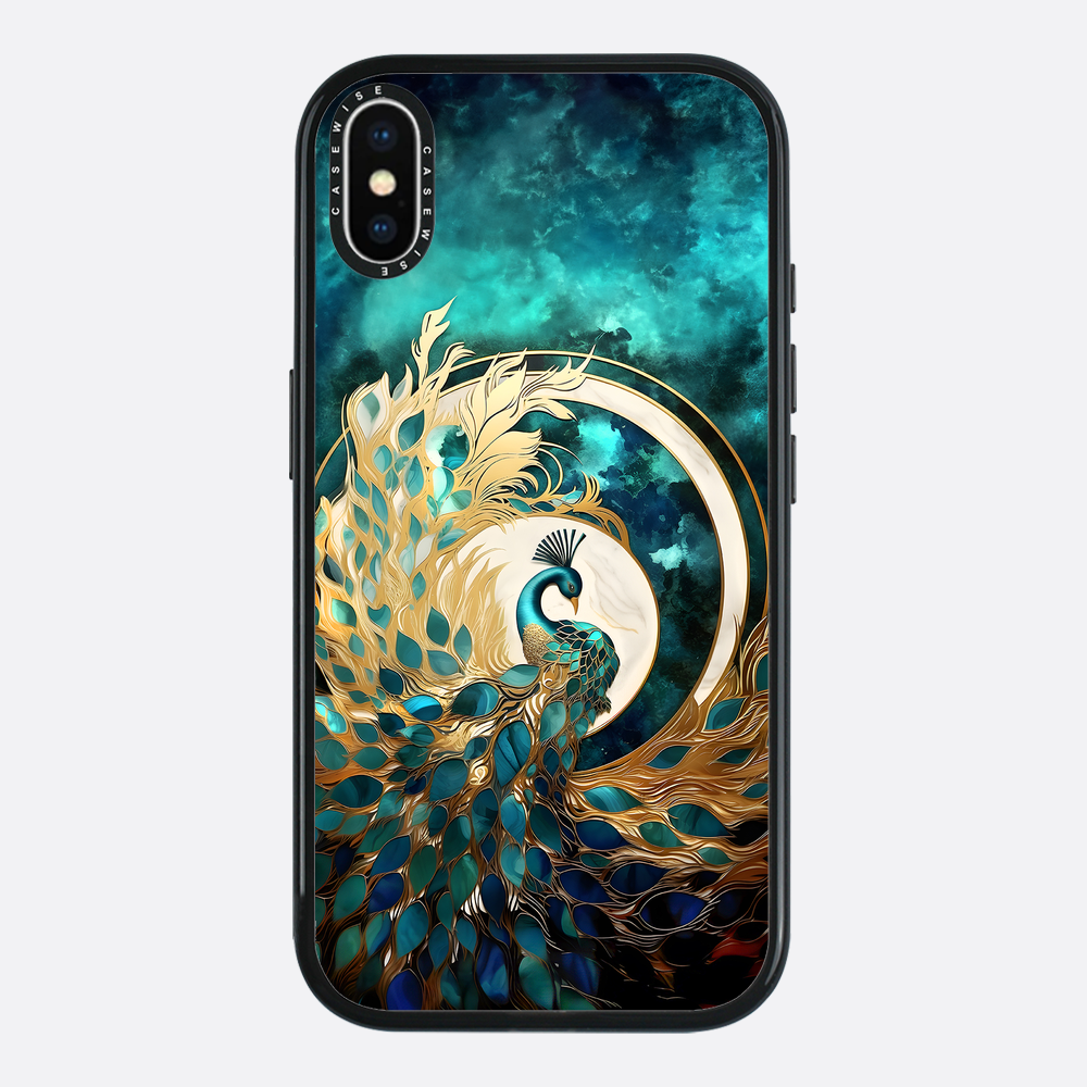 Abstract Peacock Kintsugi - Etui