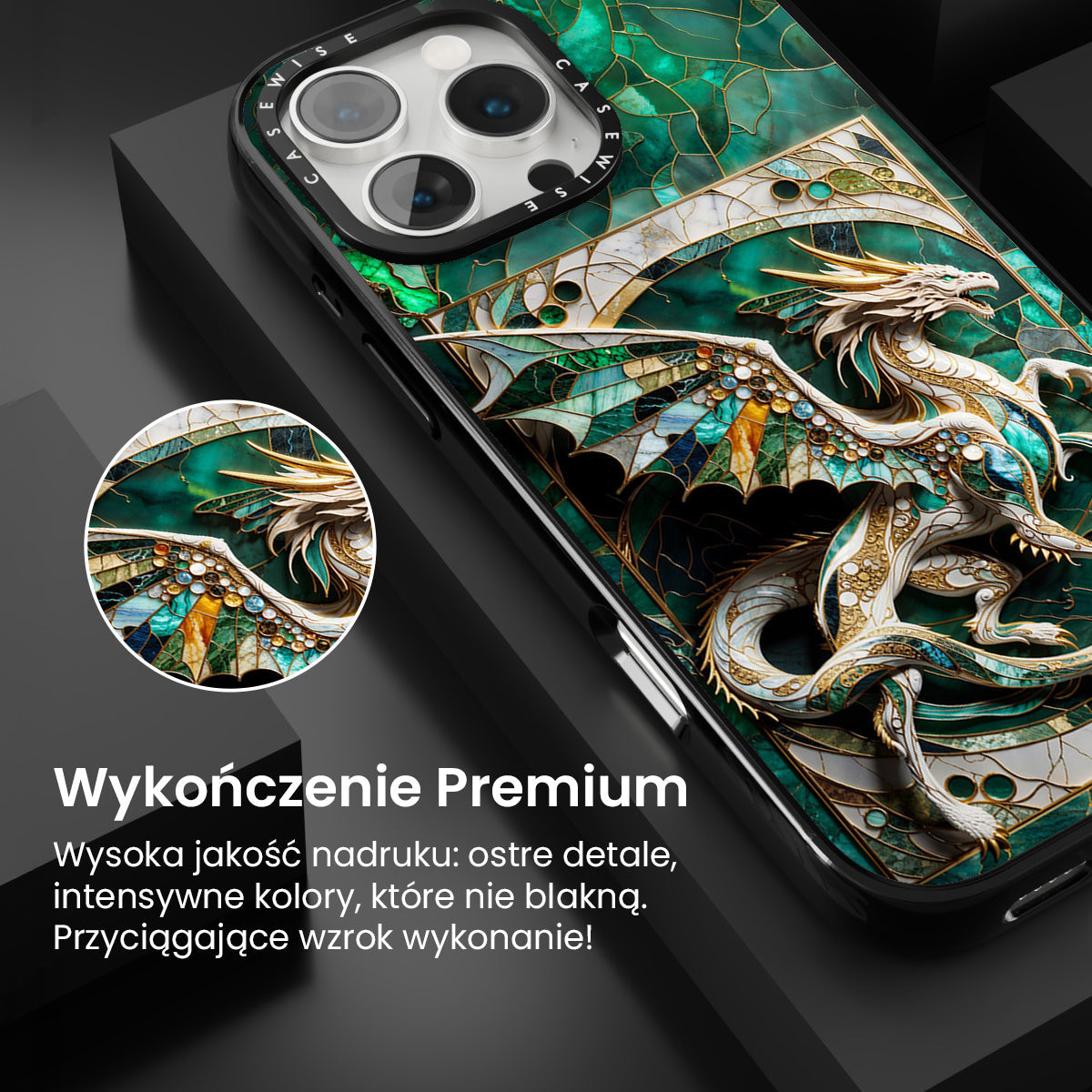 Abstract Dragon Kintsugi - Etui