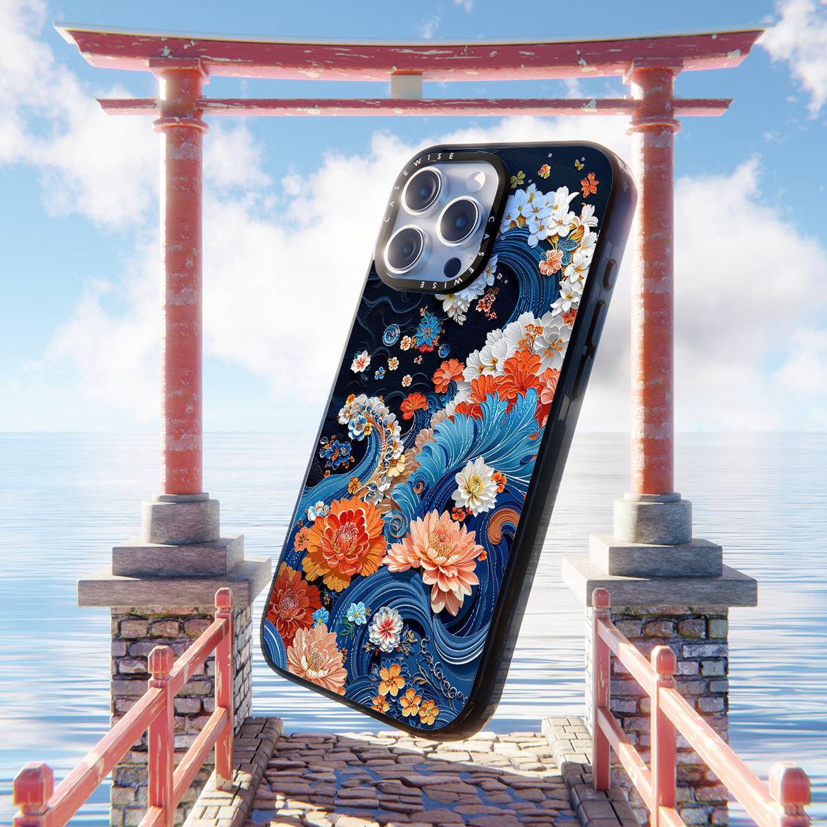 Floral Wave - Etui