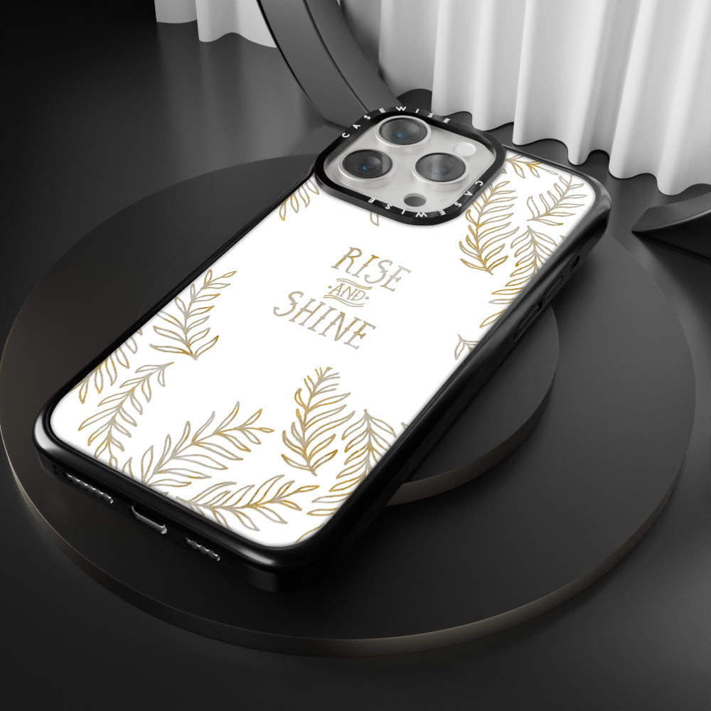 Graphic Art RISE & SHINE | gold & marble - Etui