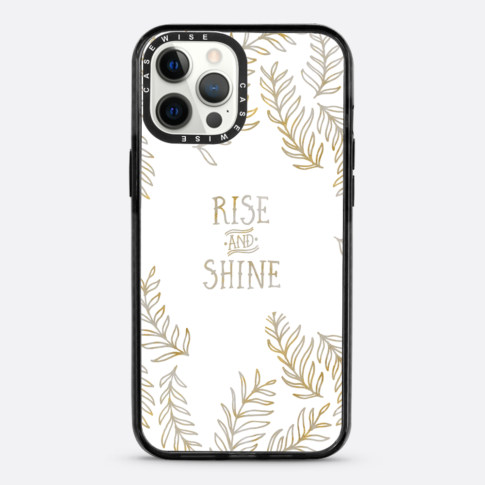 Graphic Art RISE & SHINE | gold & marble - Etui