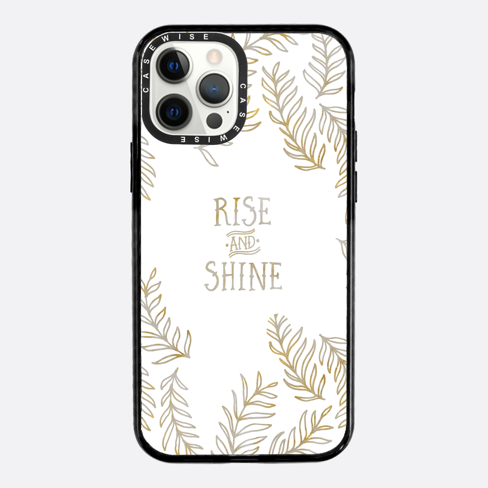 Graphic Art RISE & SHINE | gold & marble - Etui