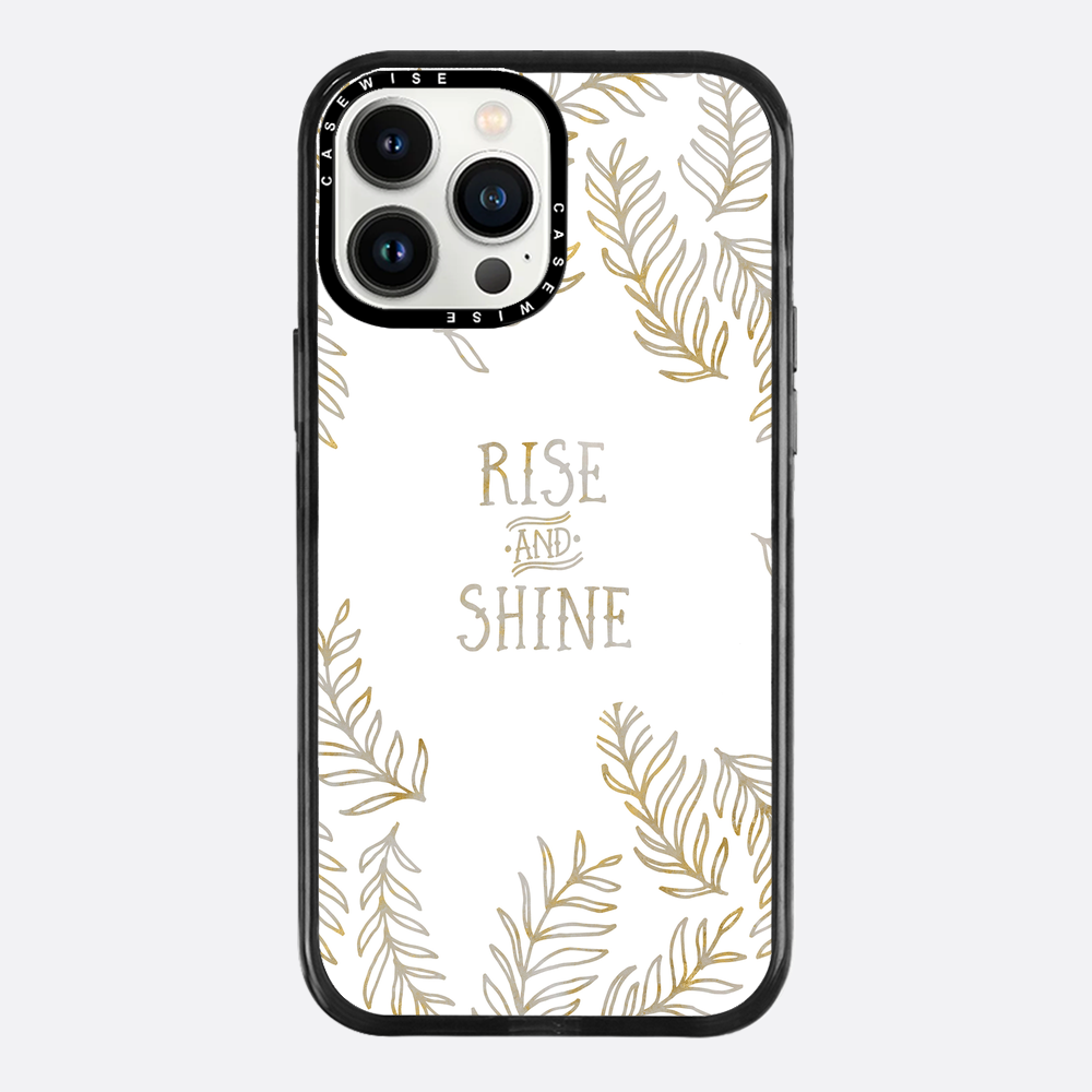 Graphic Art RISE & SHINE | gold & marble - Etui