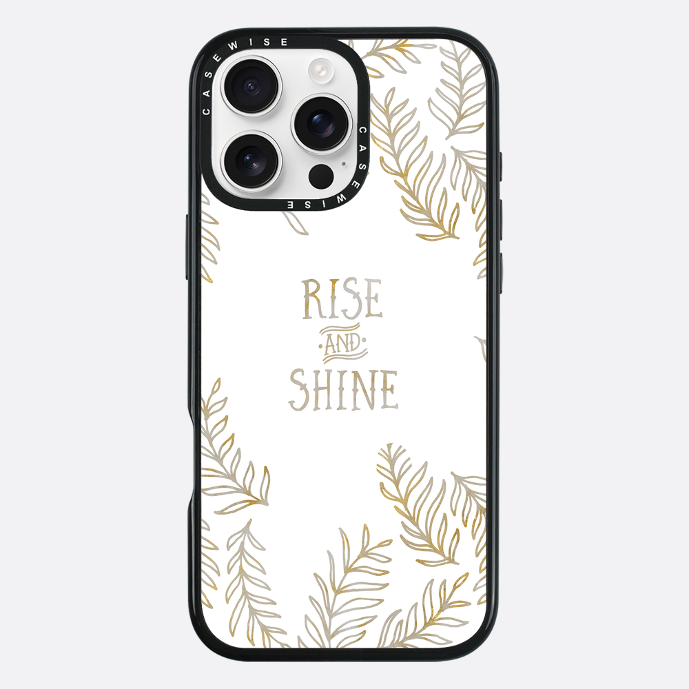 Graphic Art RISE & SHINE | gold & marble - Etui