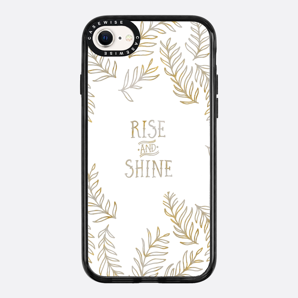 Graphic Art RISE & SHINE | gold & marble - Etui