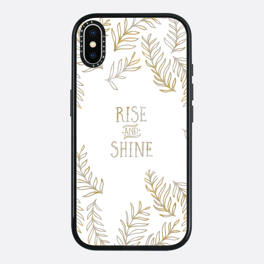 Graphic Art RISE & SHINE | gold & marble - Etui
