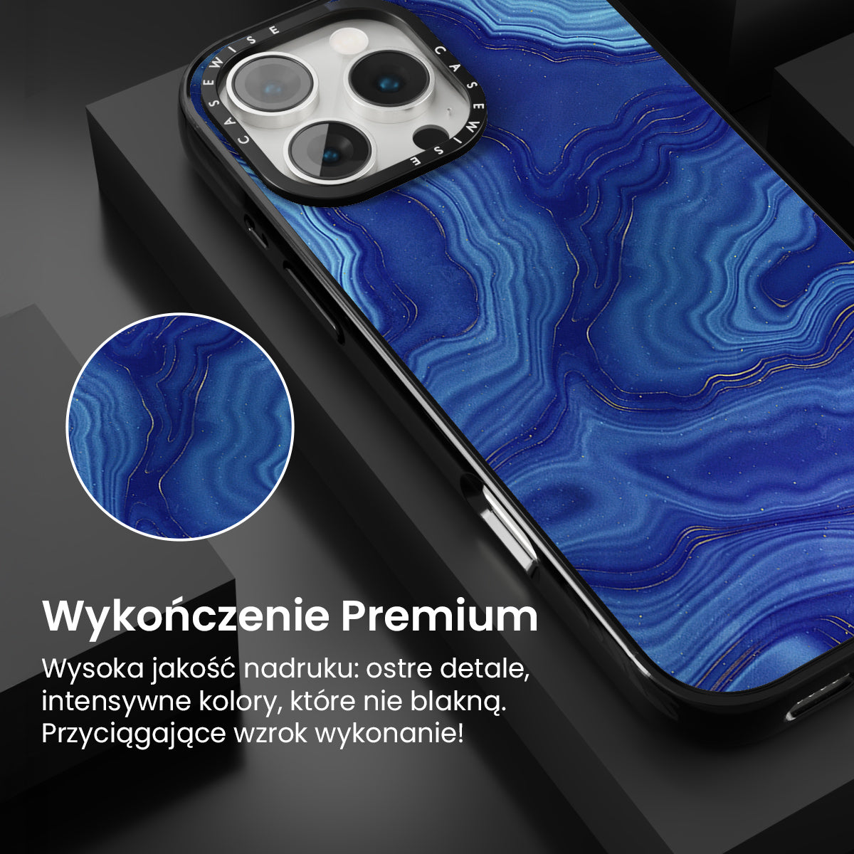 Blue Agate Texture 05 - Etui