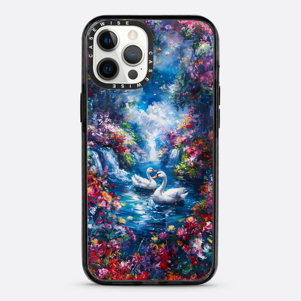 Swans in Colorful Nature - Etui