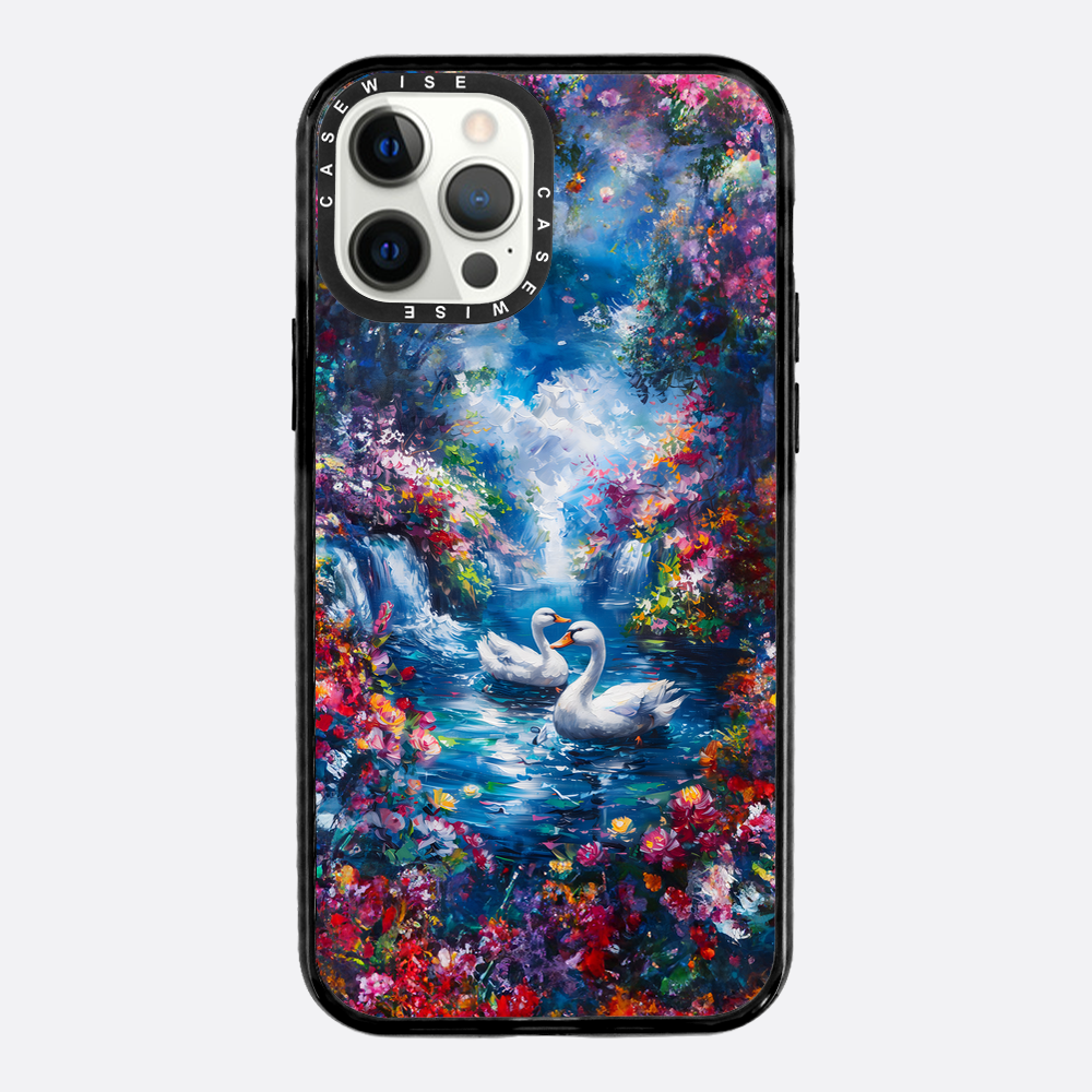 Swans in Colorful Nature - Etui