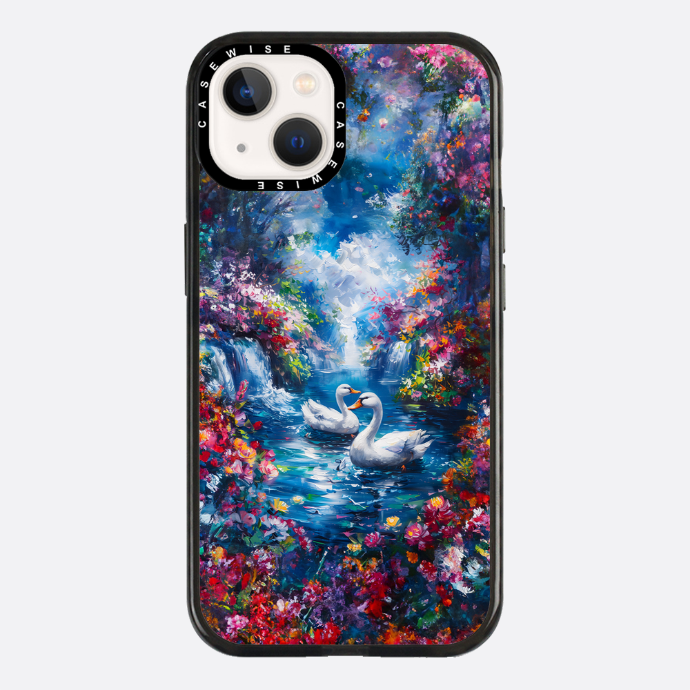 Swans in Colorful Nature - Etui
