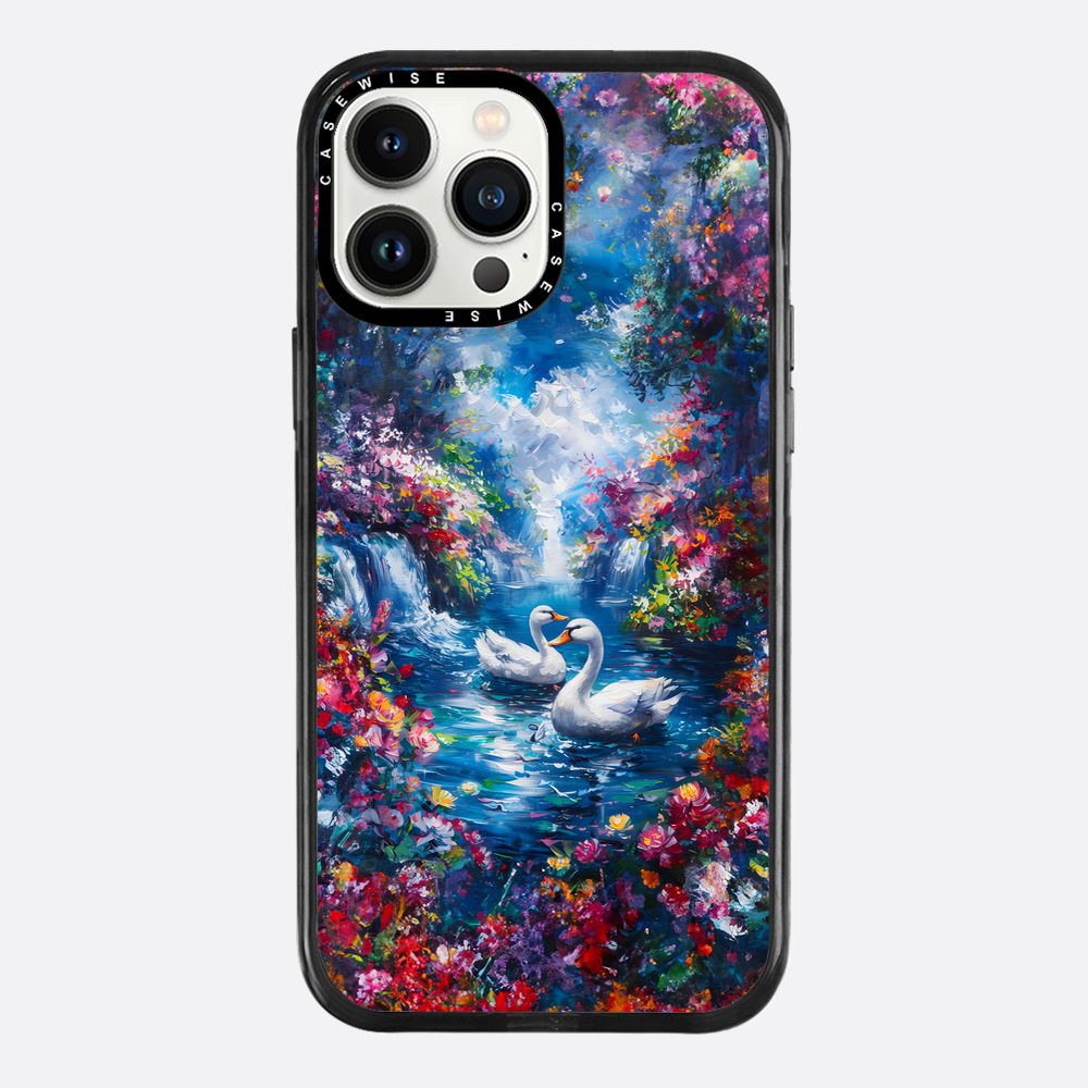Swans in Colorful Nature - Etui