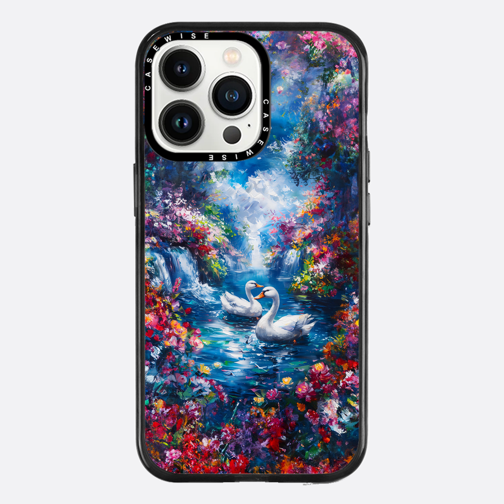 Swans in Colorful Nature - Etui