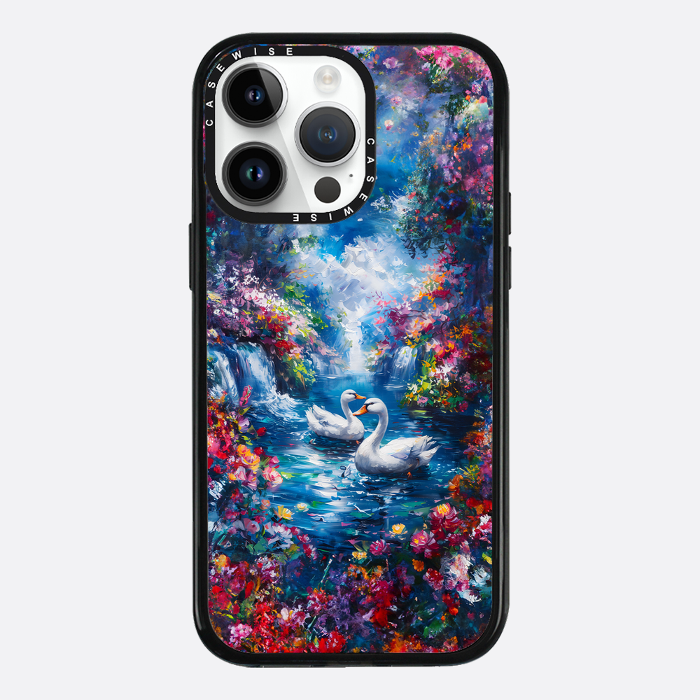 Swans in Colorful Nature - Etui
