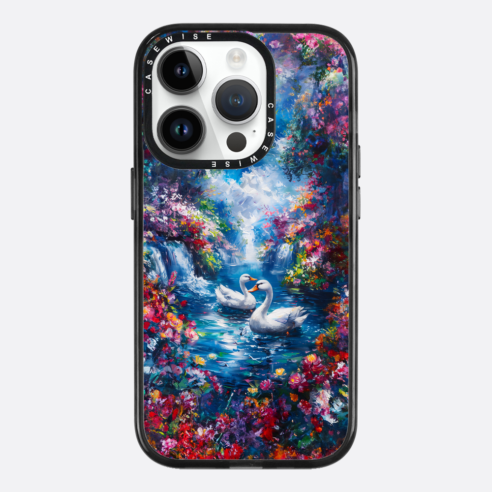 Swans in Colorful Nature - Etui
