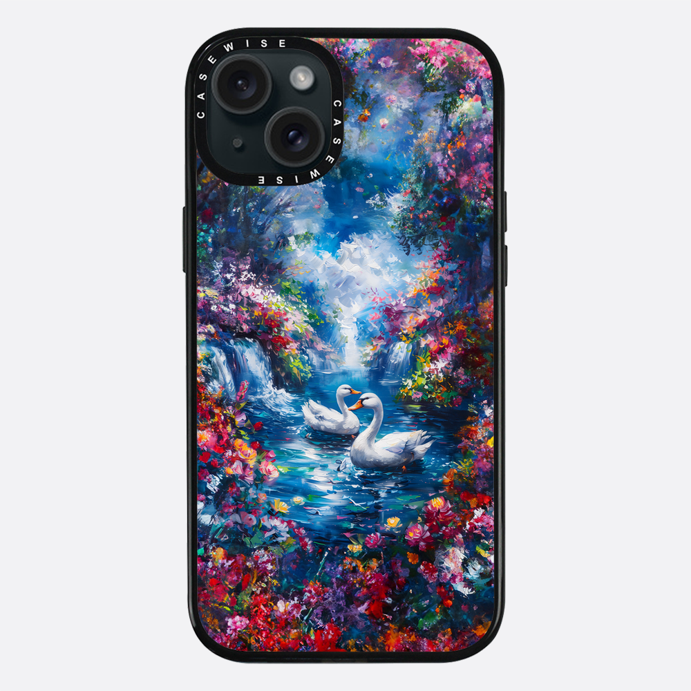 Swans in Colorful Nature - Etui
