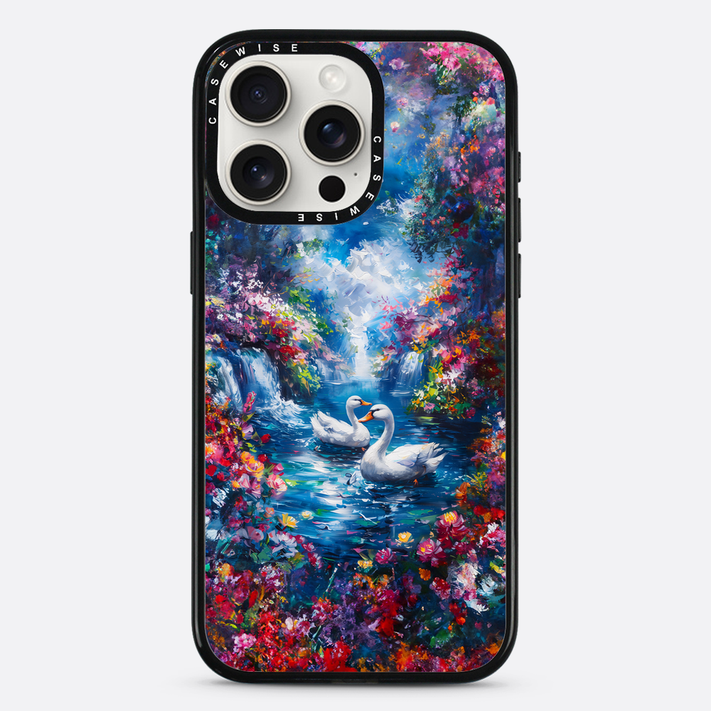 Swans in Colorful Nature - Etui