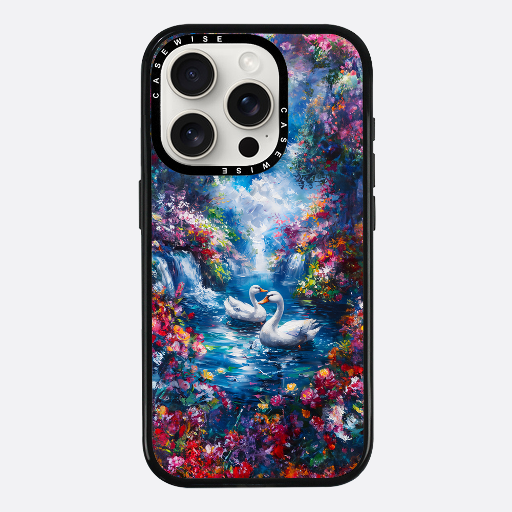 Swans in Colorful Nature - Etui