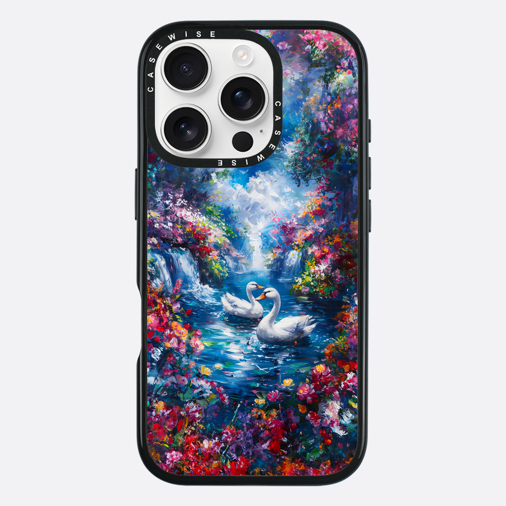 Swans in Colorful Nature - Etui