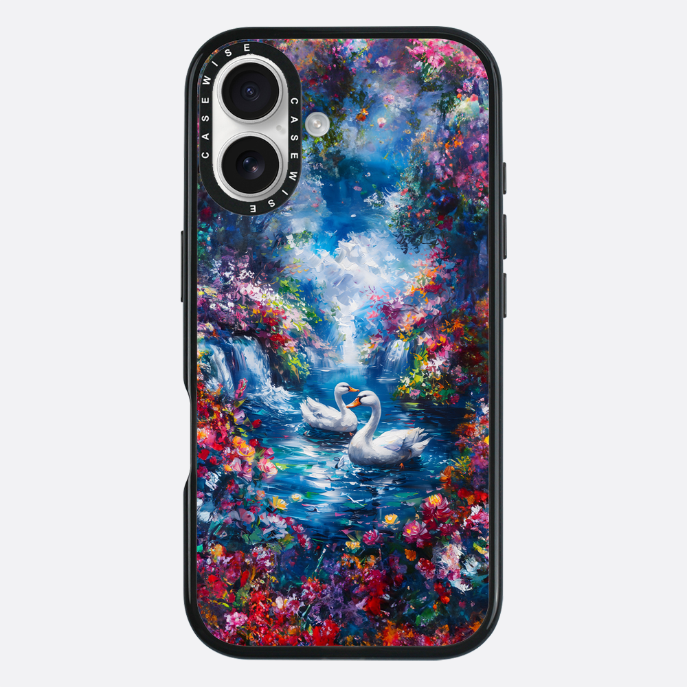 Swans in Colorful Nature - Etui