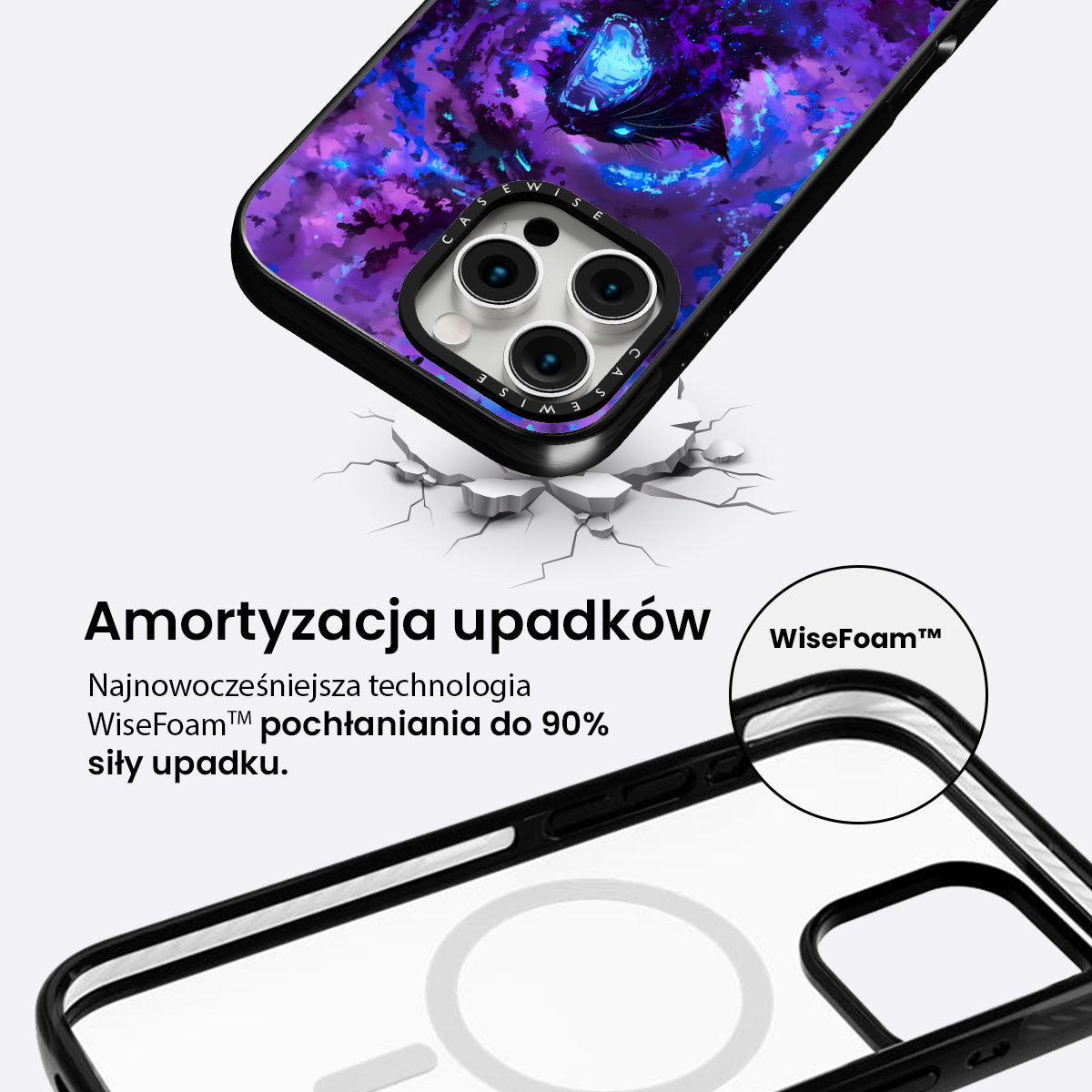 Purple Galaxy Cat - Etui