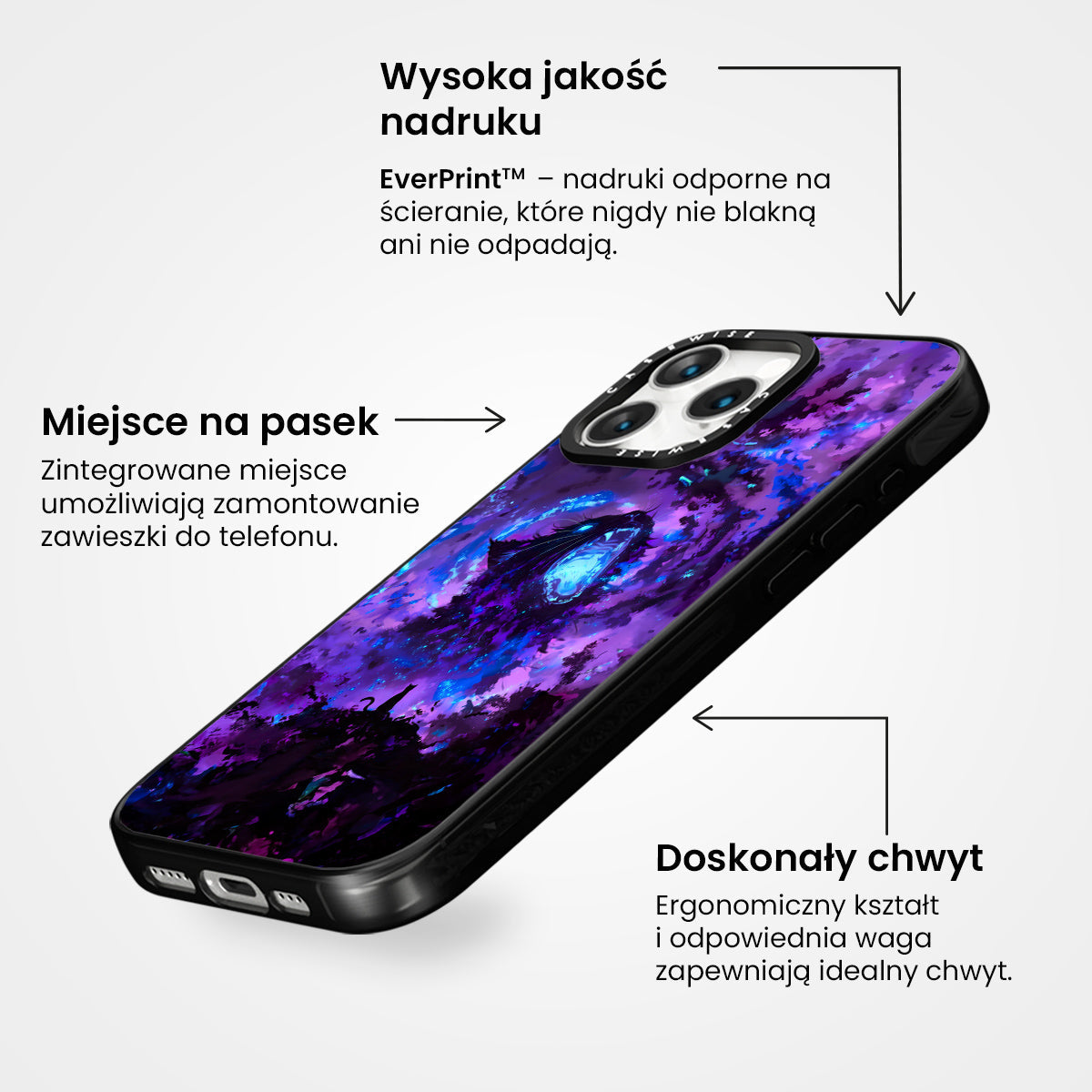 Purple Galaxy Cat - Etui
