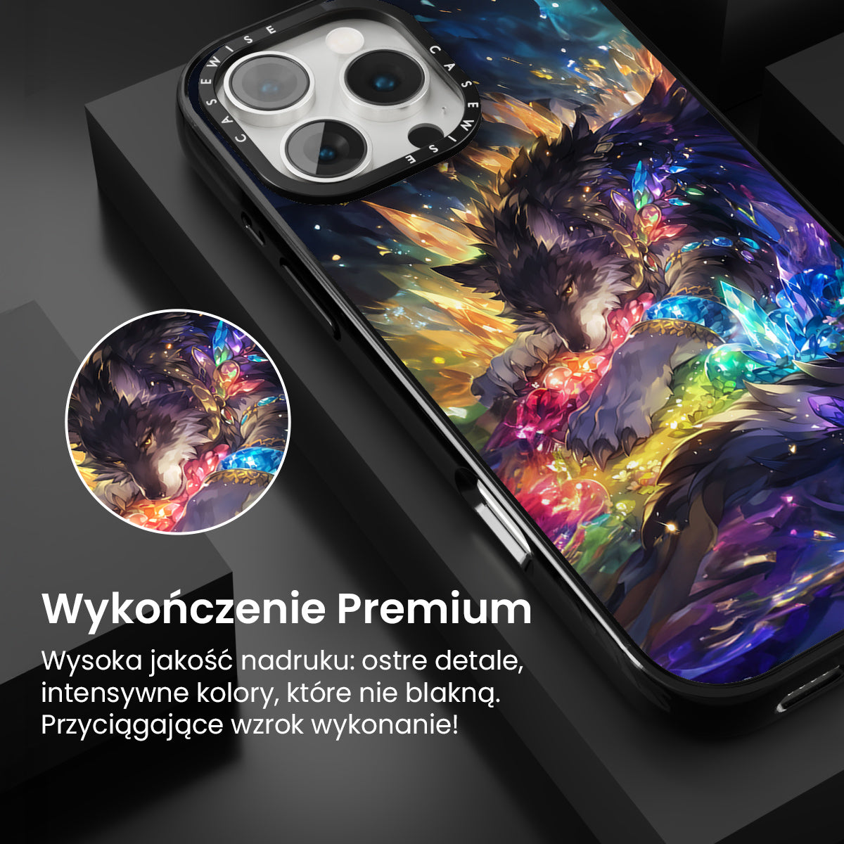 Sleeping Crystal Wolf - Etui