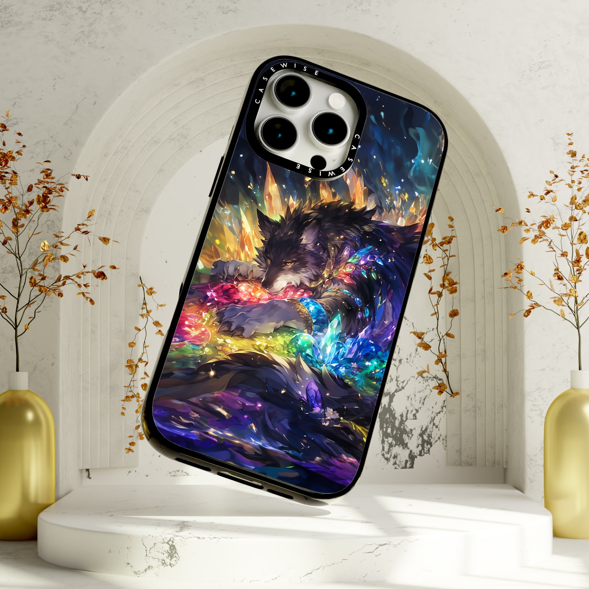 Sleeping Crystal Wolf - Etui