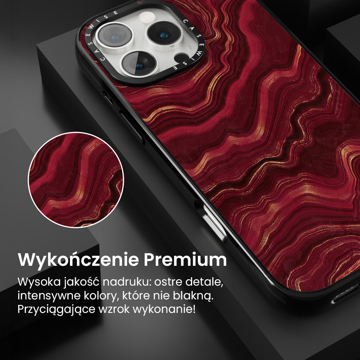 Red Agate Texture 08 - Etui