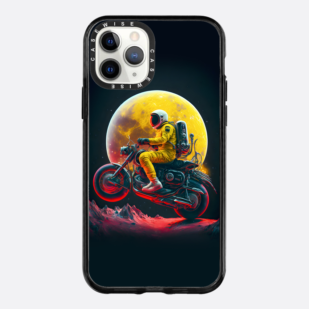 Astronaut on the moon riding a motor - Etui