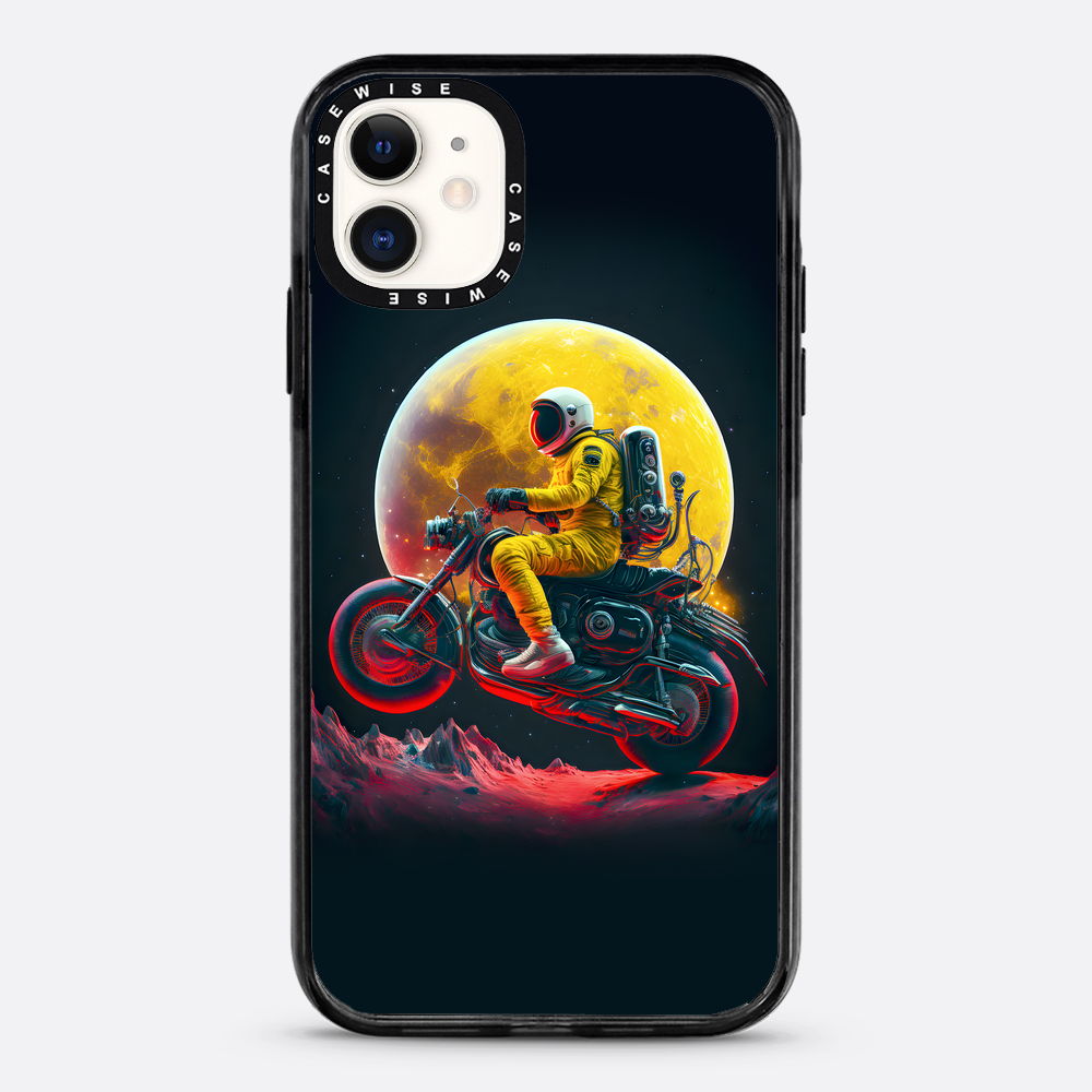 Astronaut on the moon riding a motor - Etui
