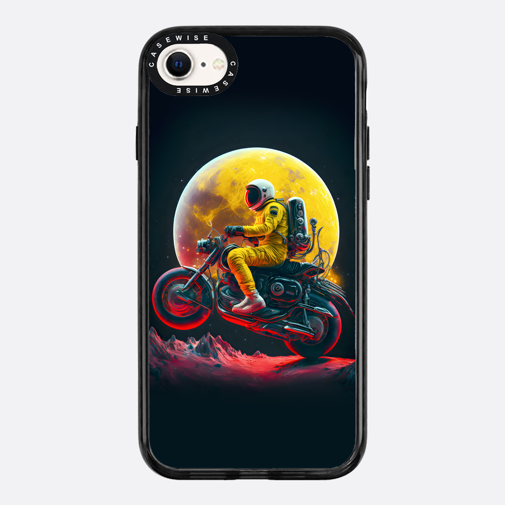 Astronaut on the moon riding a motor - Etui