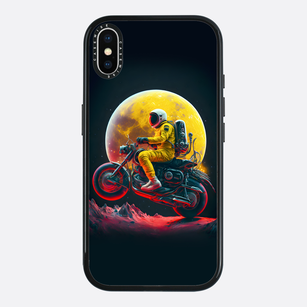 Astronaut on the moon riding a motor - Etui