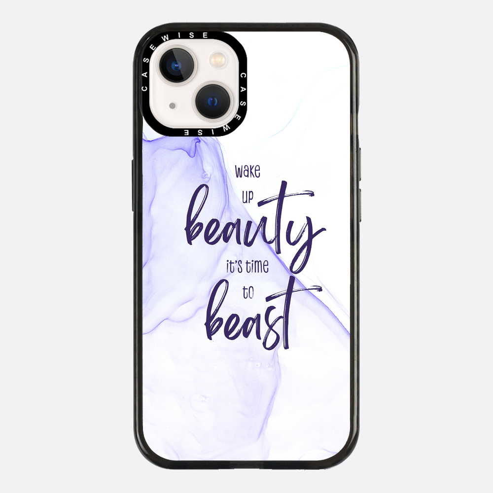 Wake up beauty its time to beast | floating colors - Etui