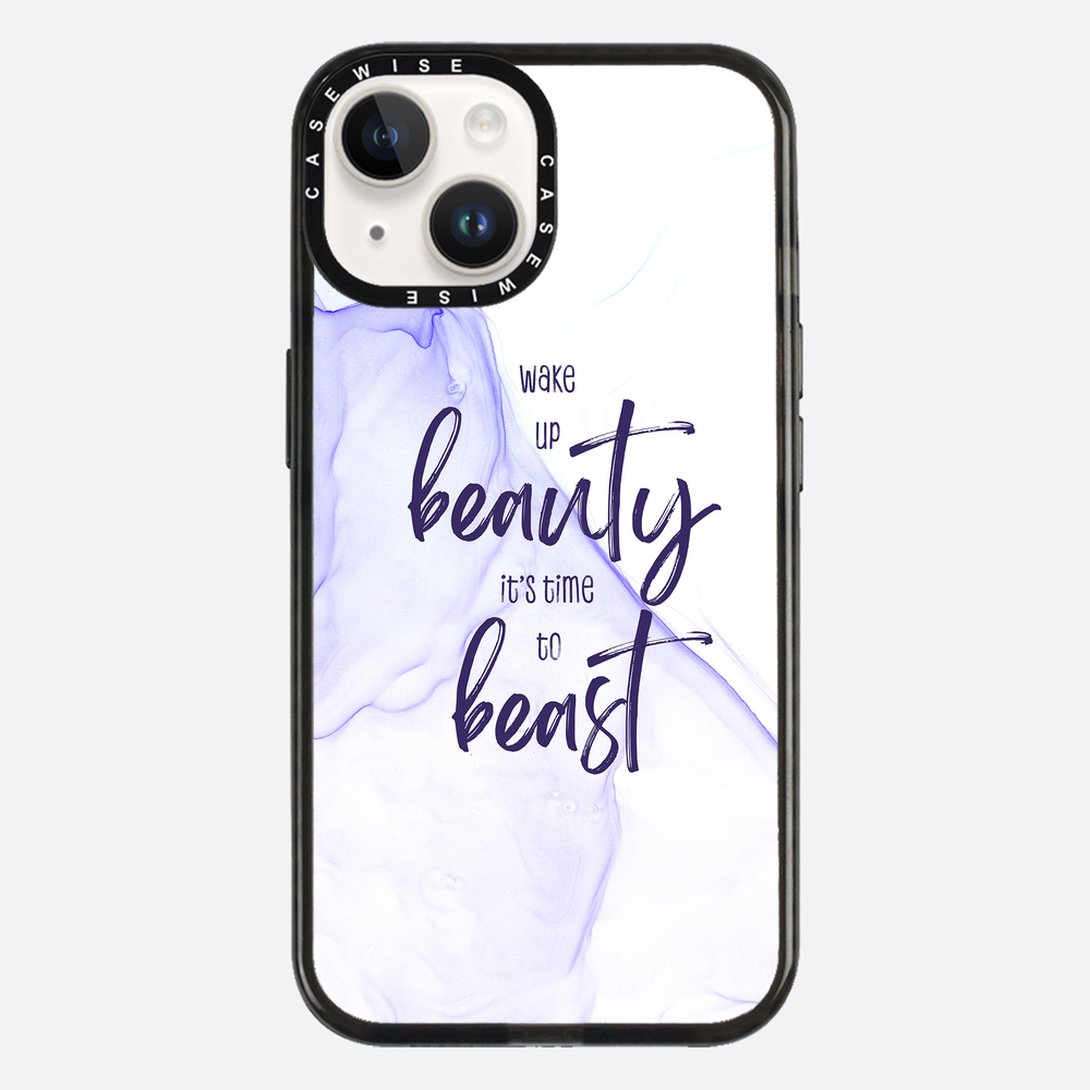 Wake up beauty its time to beast | floating colors - Etui
