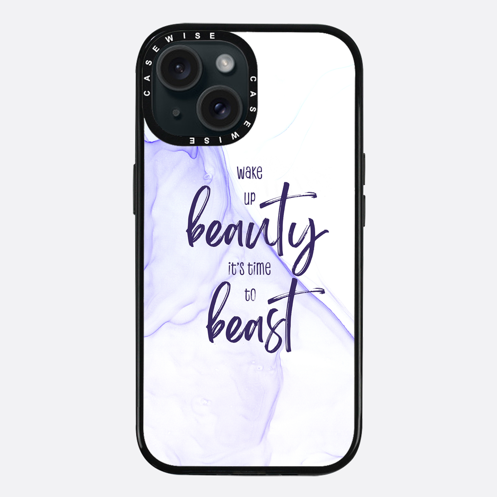 Wake up beauty its time to beast | floating colors - Etui