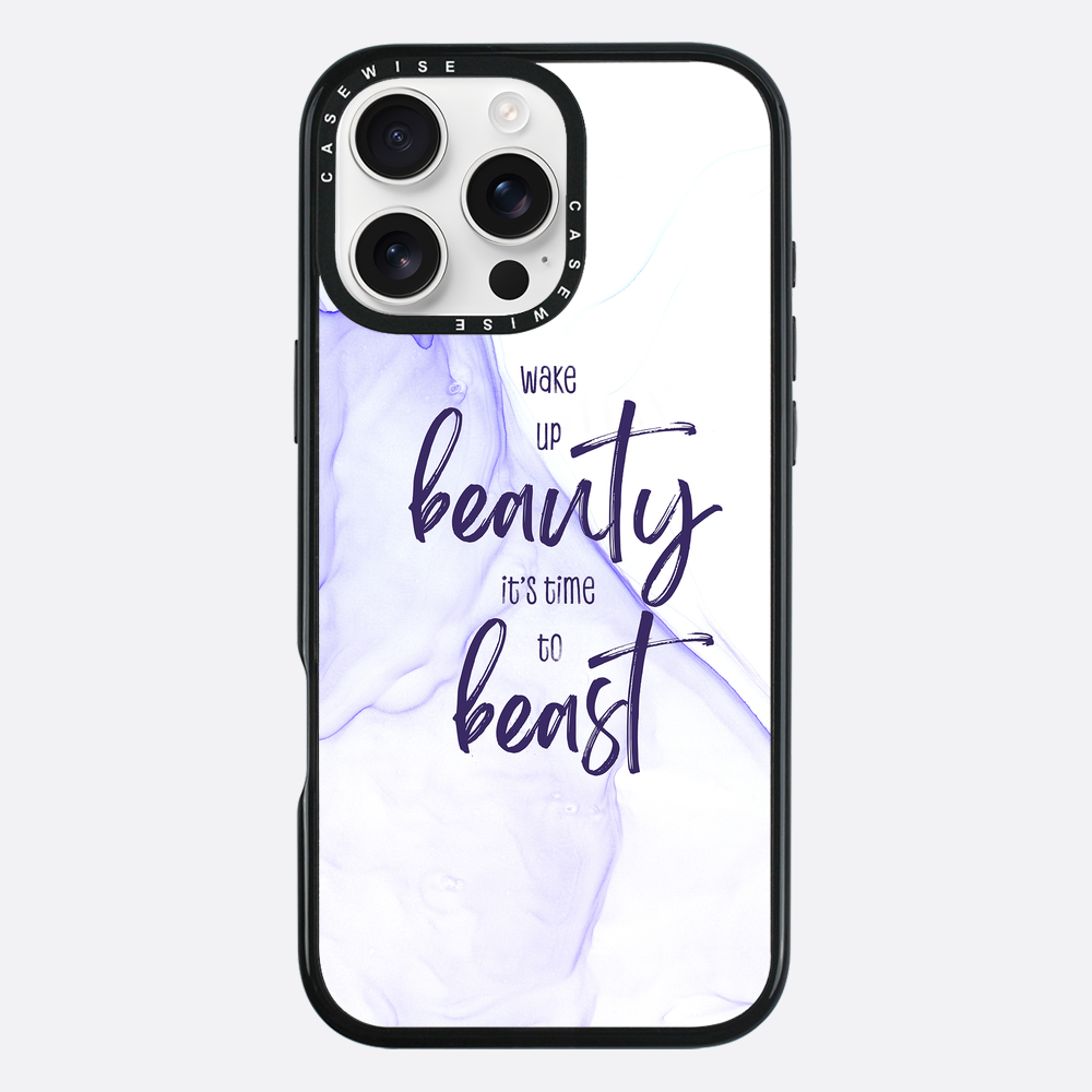 Wake up beauty its time to beast | floating colors - Etui