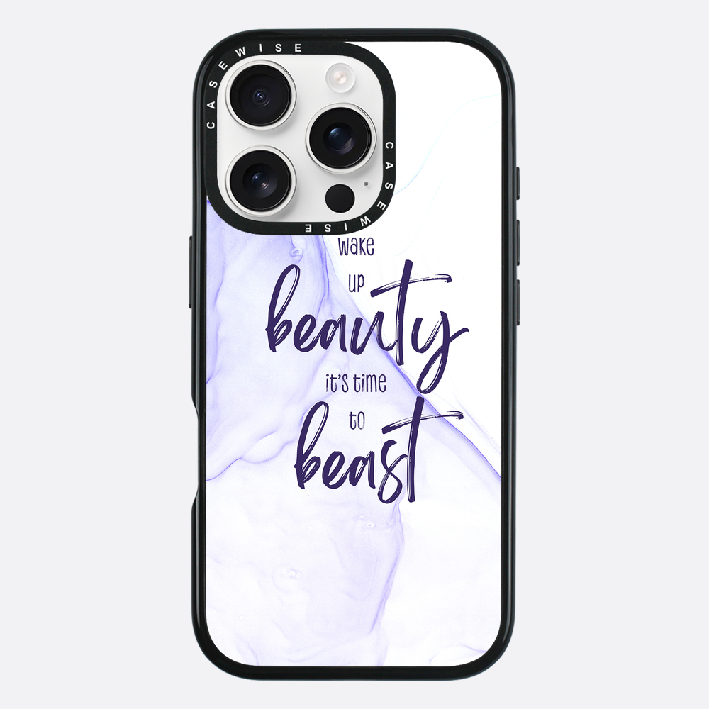 Wake up beauty its time to beast | floating colors - Etui