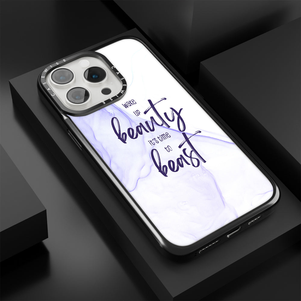 Wake up beauty its time to beast | floating colors - Etui