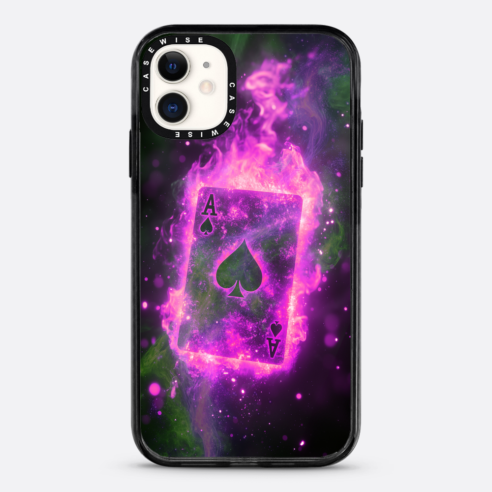 Card Ace of Spades Magic Flame - Etui