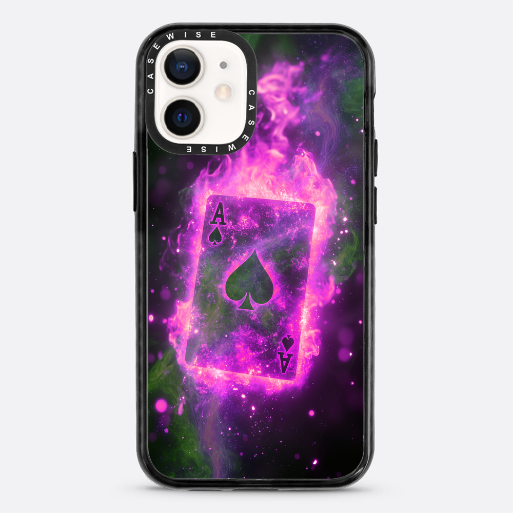 Card Ace of Spades Magic Flame - Etui