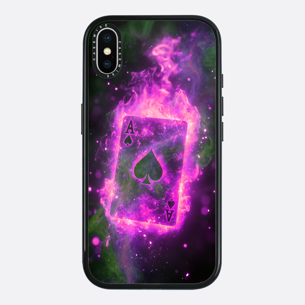 Card Ace of Spades Magic Flame - Etui