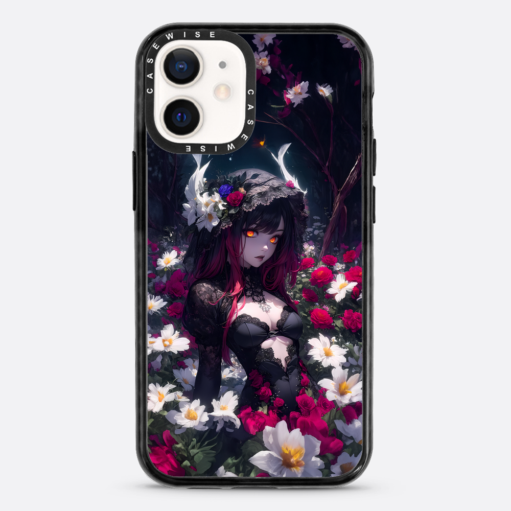 Floral Gothic Anime Girl - Etui