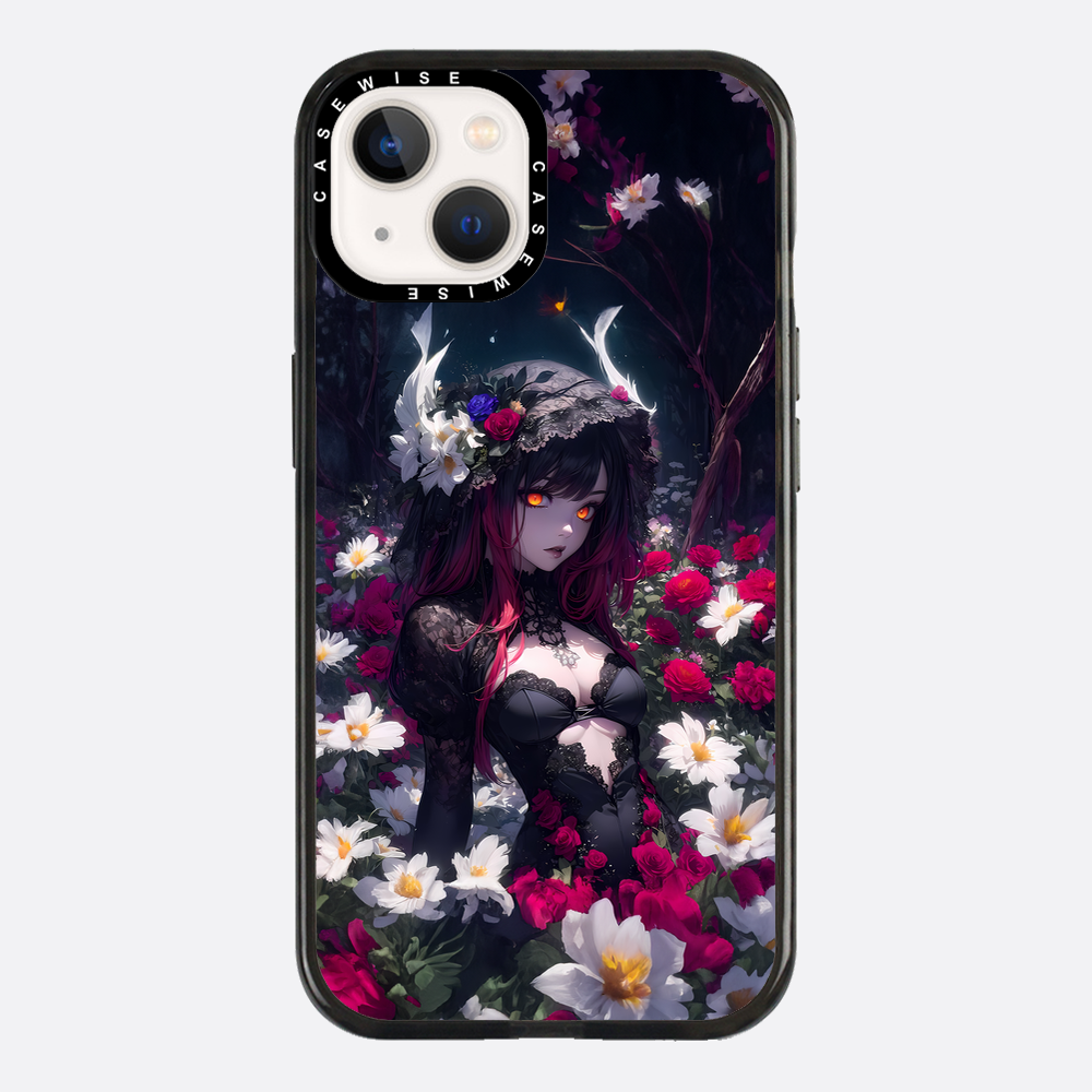 Floral Gothic Anime Girl - Etui