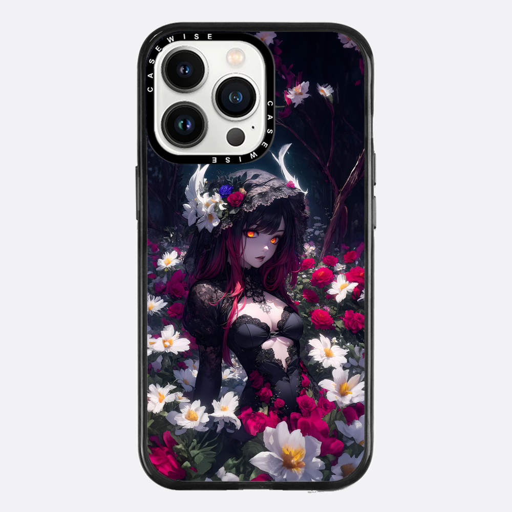 Floral Gothic Anime Girl - Etui