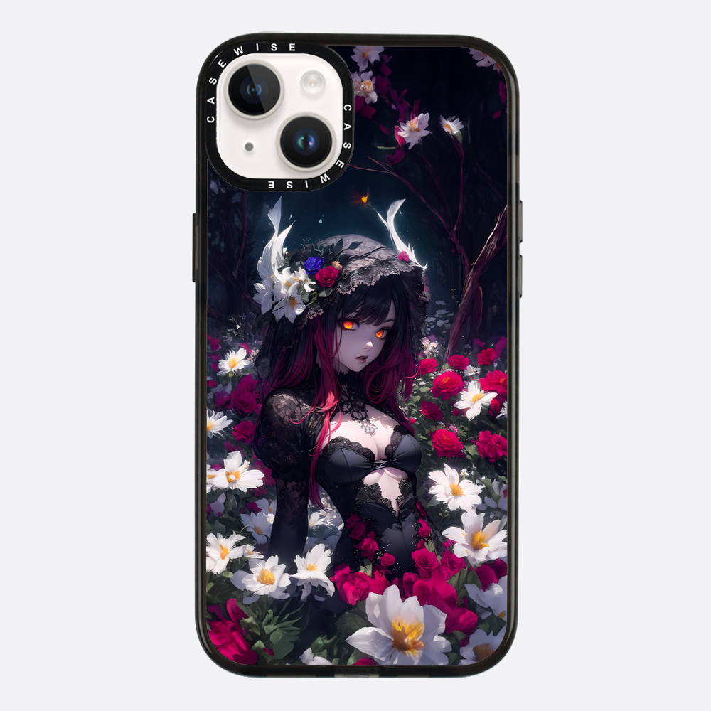 Floral Gothic Anime Girl - Etui