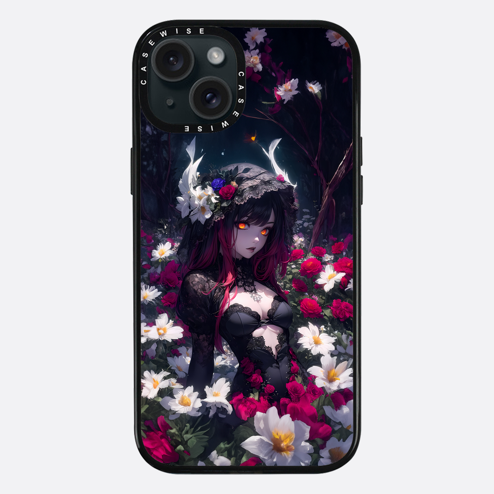 Floral Gothic Anime Girl - Etui