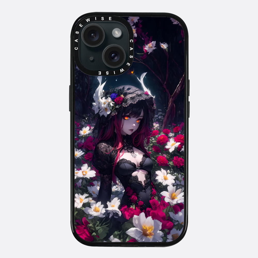 Floral Gothic Anime Girl - Etui