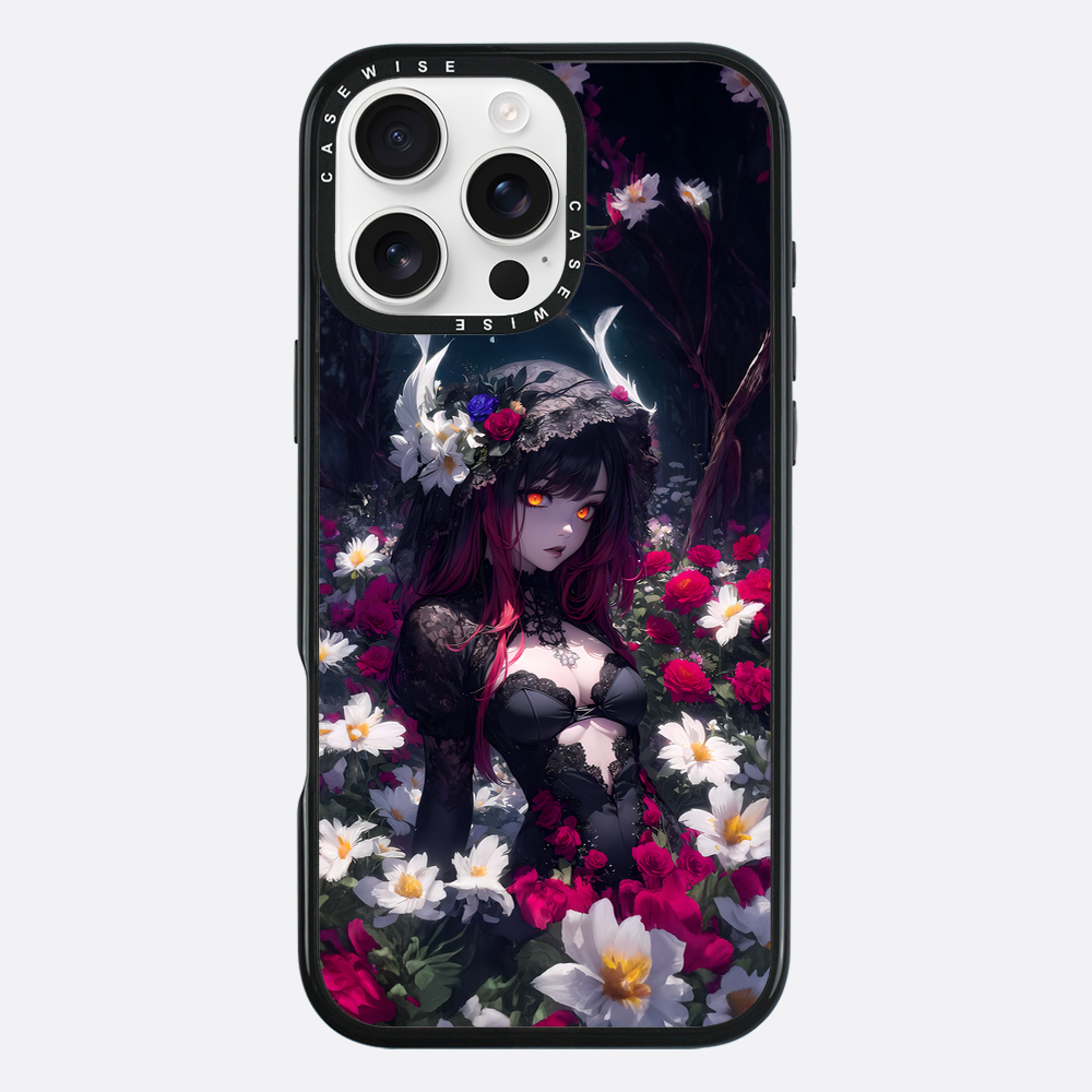 Floral Gothic Anime Girl - Etui